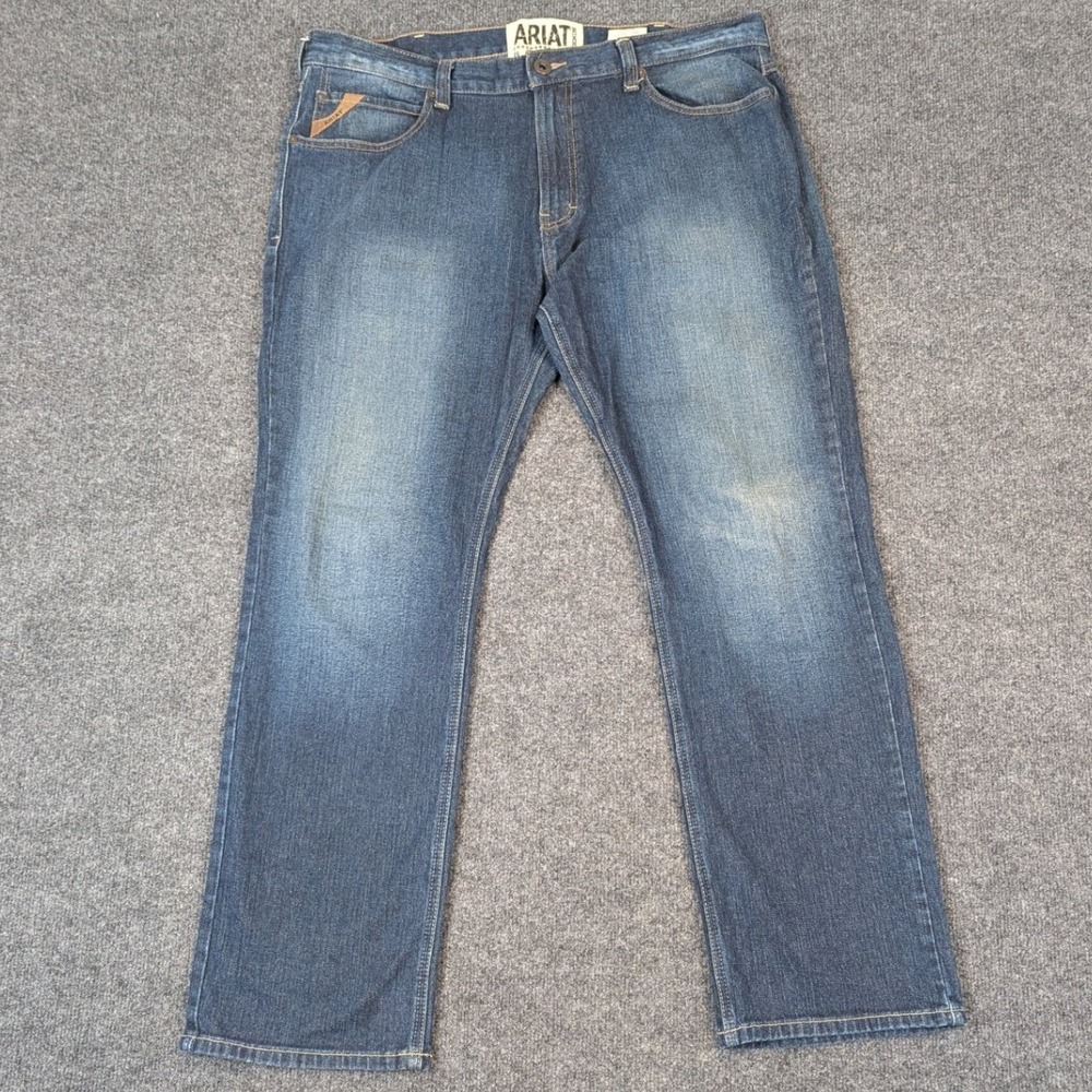 Ariat M7 Rocker Straight Leg Jeans Mens 40x32 Blue Denim Medium Wash Stretch